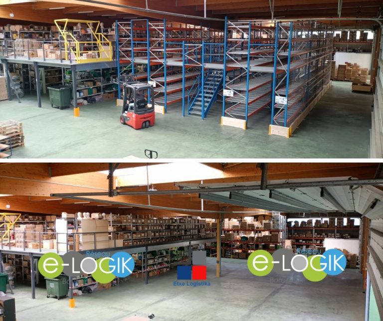 Nouvelle mezzanine et plus de stockage à ETXE LOGISTIKA Bayonne