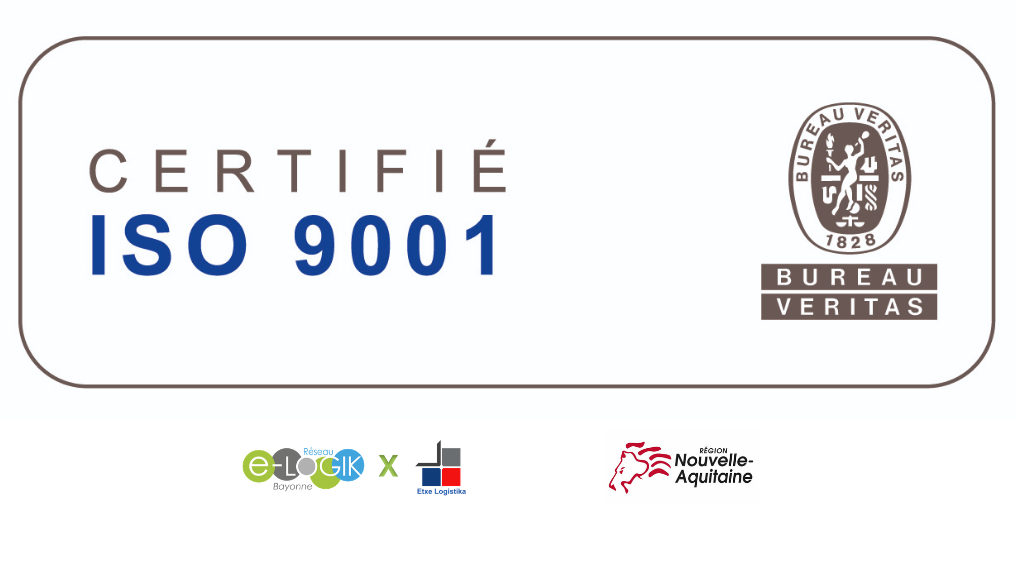 ETXE LOGISTIKA certifié ISO 9001